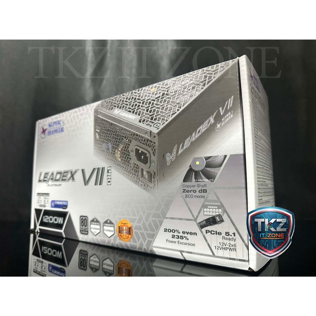 เพาเวอร์ซัพพลาย(power supply) SUPER FLOWER LEADEX VII PLATINUM PRO 1000W  (1000W 80+ PLATINUM)