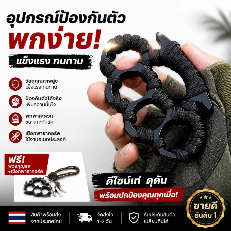 🔥CODรู้จักเสือหัววัวหัวเข็มขัดสี่นิ้วหัวเข็มขัดหนาถุงมือป้องกันกฎหมายถุงมือมือแหวนหัวเข็มขัด