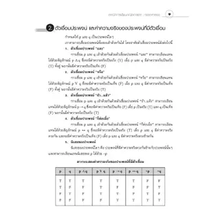 [หนังสือเรียน] คณิตศาสตร์ ม.ปลาย ตรรกศาสตร์
