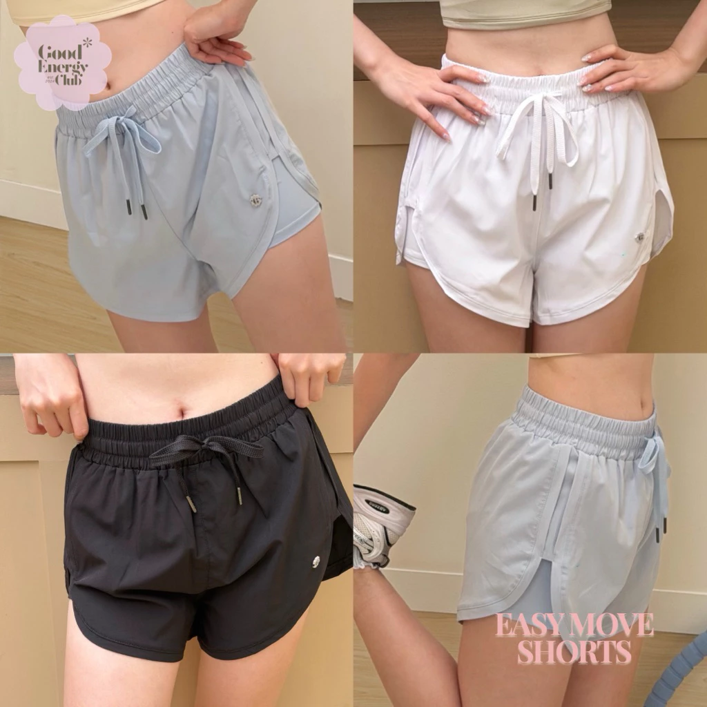 GOOD ENERGY CLUB - EASY MOVE SHORTS[0183] กางเกงขาสั้นออกกำลังกาย มีกระเป๋าด้านใน กางเกงวิ่ง (14L-14O)
