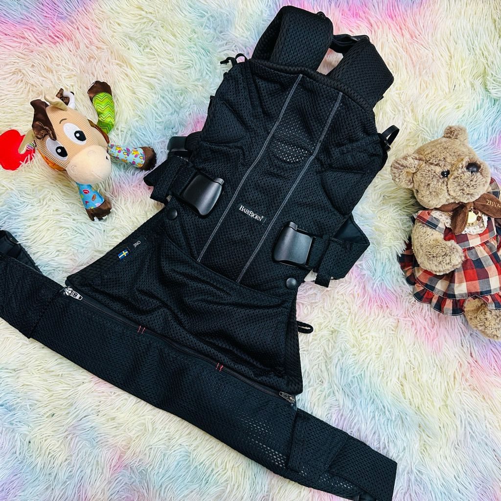 เป้อุ้มเด็ก BabyBjörn Baby kai One Air, Black , 3D Mesh
