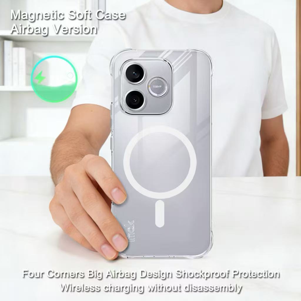 เคสแม่เหล็กใส สำหรับ Oppo A6 A6X A6C A6T A6S A6Pro A3Pro เคสชาร์จไร้สาย