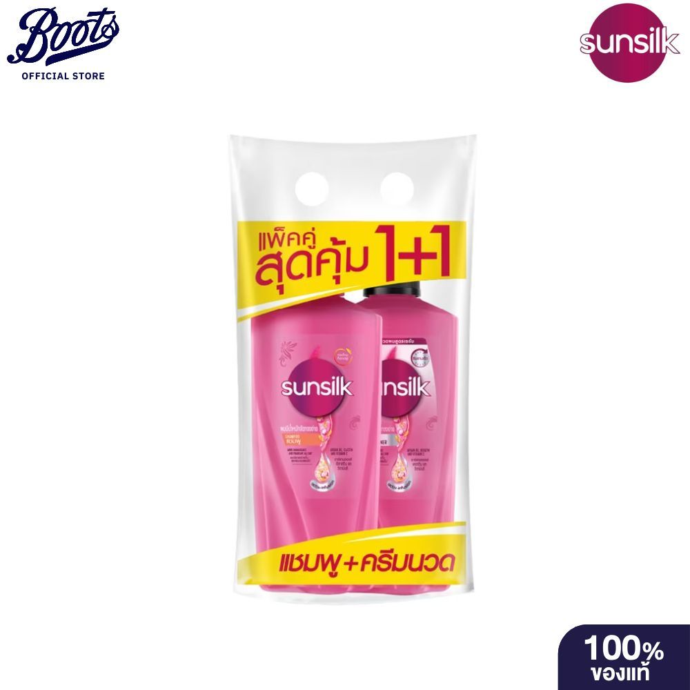 Sunsilk Smooth&MANAGEABLEซันซิล สมูท&เมนจเจเบิ้ล แชพู แอคทีฟ-อินฟิวส์ชั่น แพ็คคู่ 325ml