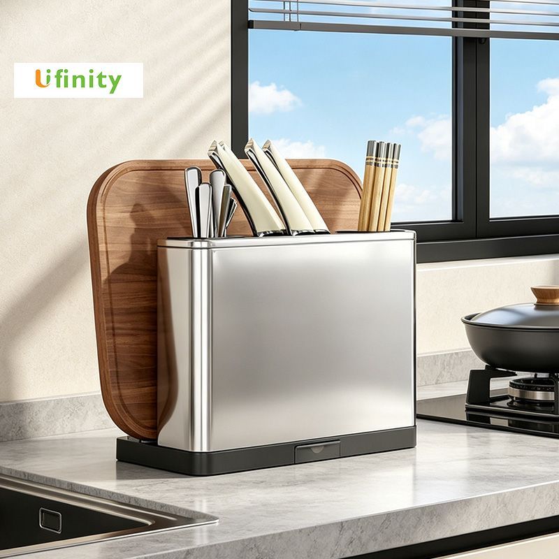 Lifinity กล่องเก็บมีดสแตนเลสอเนกประสงค์ แข็งแรง ทนทาน ทนต่อการกัดกร่อน และใช้งานได้หลากหลาย