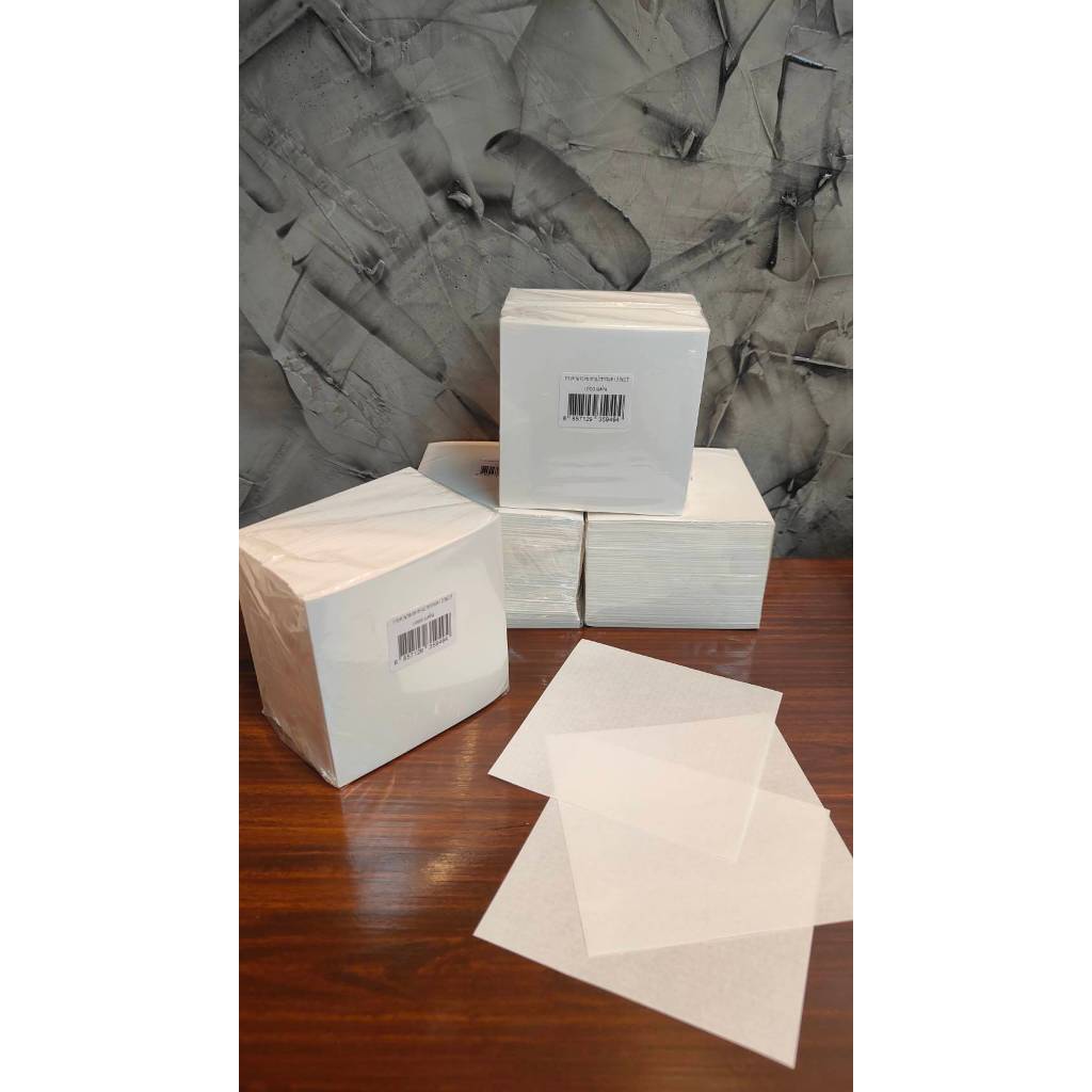 กระดาษรองซาลาเปาพรีเมี่ยม ขนาด 3"x3" จำนวน 500แผ่น/1ห่อ
