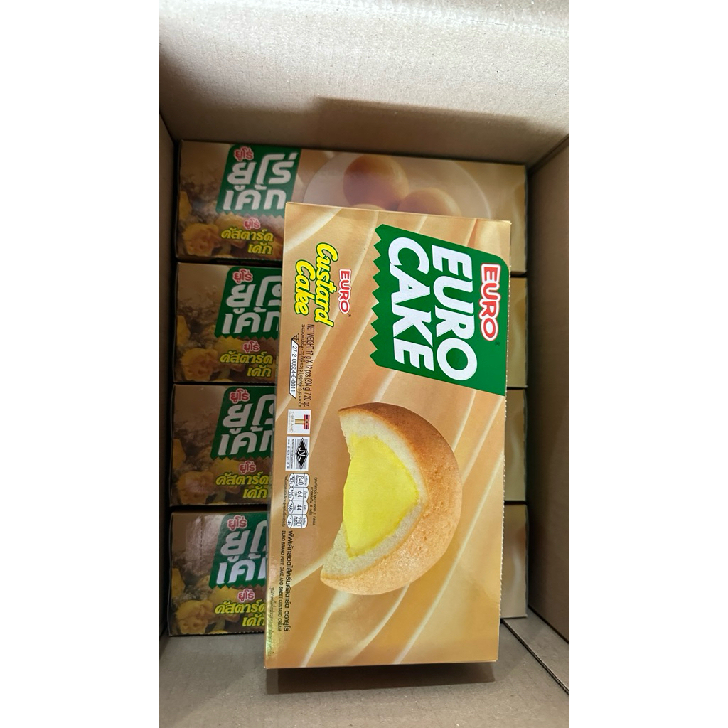 🥮 EURO Cake Custard Cake เค้กสอดไส้คัสตาร์ด รสออริจินัล 🥮