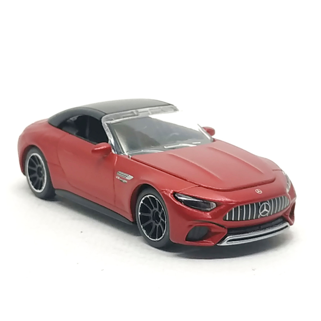 Majorette Mercedes Benz SL 63 สีแดงเข้มด้าน (Matte Dark Red) scale 1/60 (3 inches) no Package