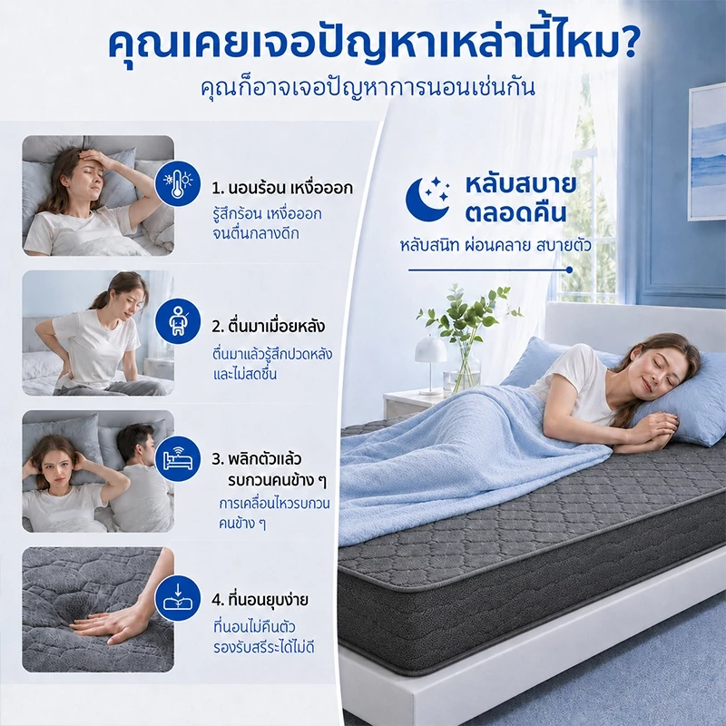 ที่นอนสปริง หนา 8/9 นิ้ว ขนาด 3.5/5/6 ฟุต thumbnail 4