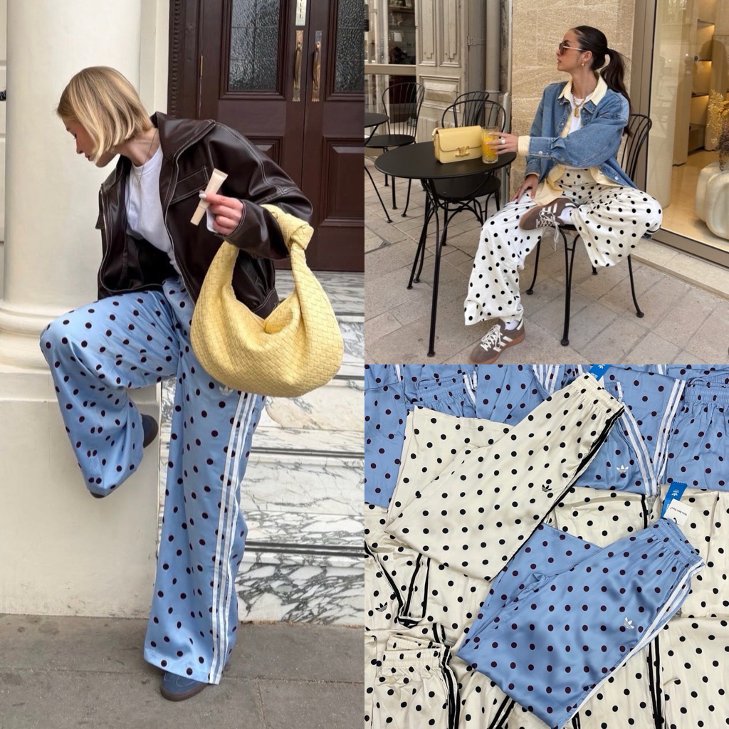 AD Polkadot pant " กางเกงขายาว พิมพ์ลาย ลวดลายจุด สีสัน ชัดเจน เนื้อผ้าดีมีน้ำหนักทรงสวยมากๆคะ