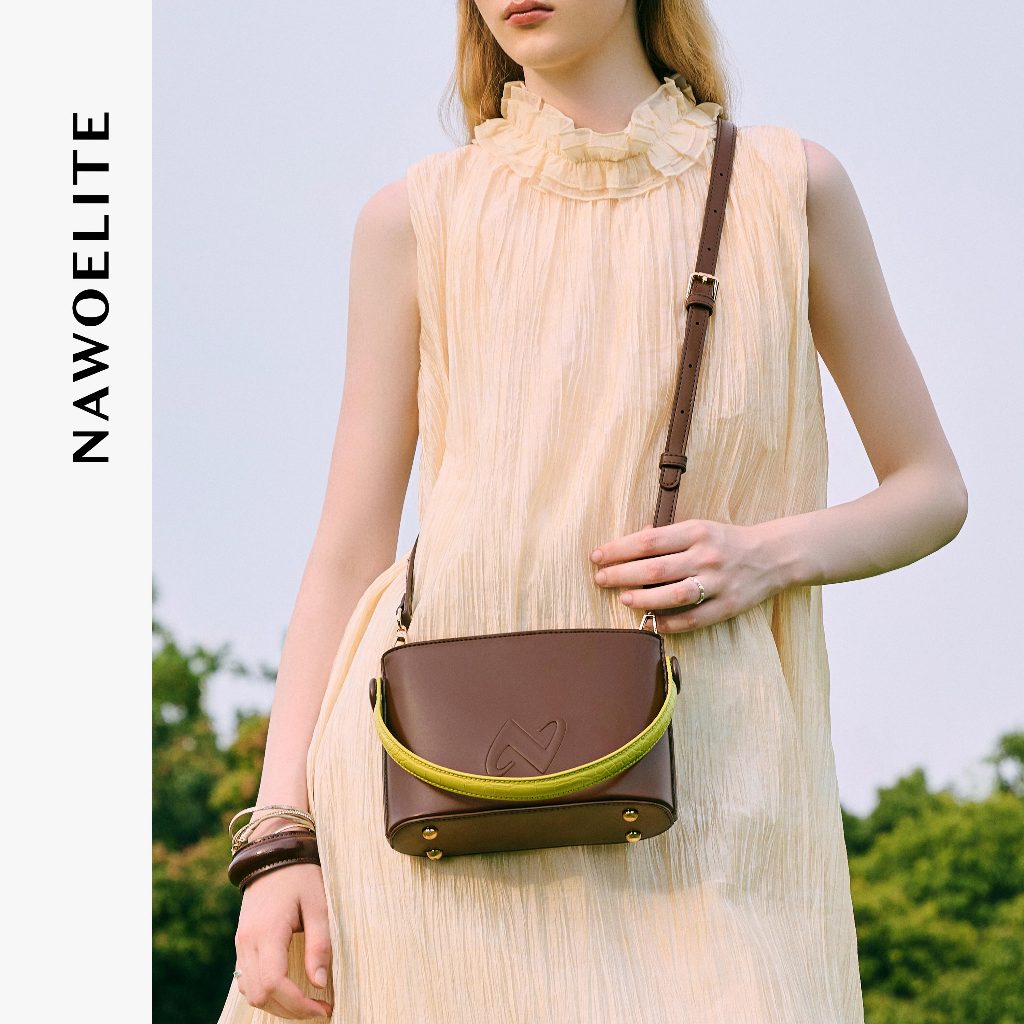 NAWOELITE Classic Dessert Bag พร้อมส่ง กระเป๋าสะพายไหล่ผู้หญิง กระเป๋าสะพายข้างแฟชั่น ใช้งานได้ทุกโอกาส8.27×3.15×5.91นิ้