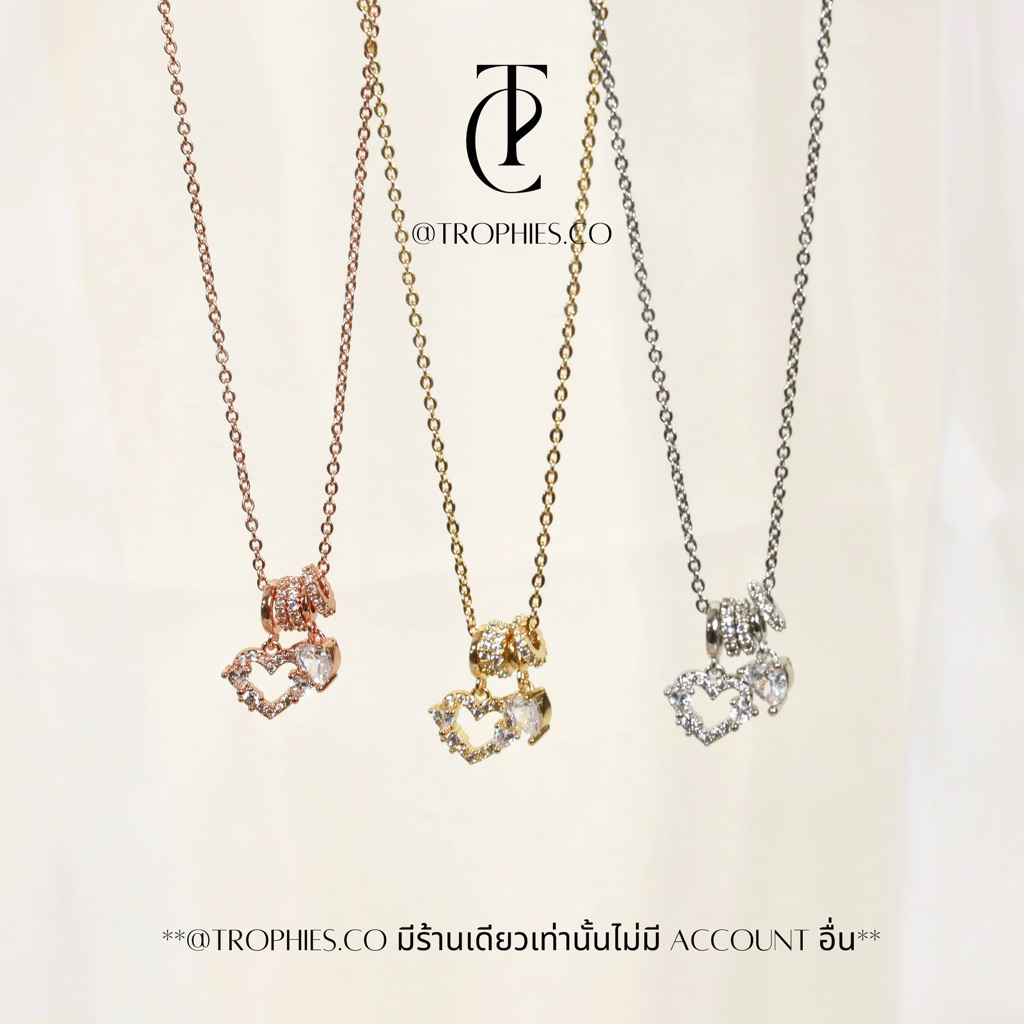 TROPHIES.CO - Sweetheart Garden Necklace สร้อยคอจี้หัวใจ