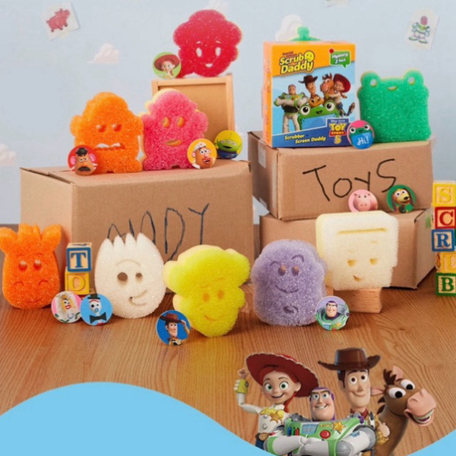 [พร้อมส่ง] 8ECEMBER - Scrub Daddy x Toy Story 5 ฟองน้ำสุ่ม ลุ้นฟองน้ำคาแรคเตอร์ + sticker สินค้าแท้จากเกาหลี