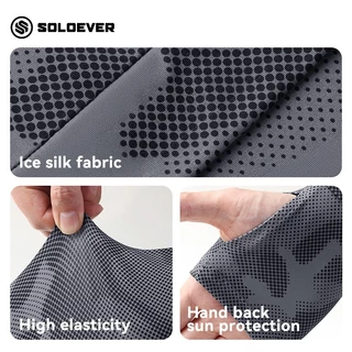 SOLOEVER ลายพราง ปลอกแขน UPF50+ หลวม ปลอกแขนกันแดด 1คู่ ปลอกแขนกัน เสื้อ ผ้าละเอียด