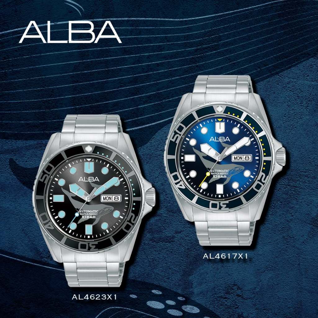 Alba Automatic รุ่่น AL4617X1 AL4623X1 43มม ประกันศูนย์ไทย 1 ปี