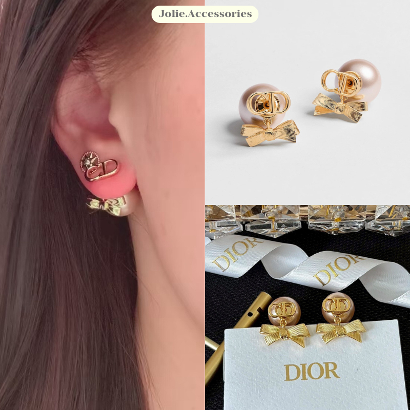 (D183) ต่างหู D มาใหม่ชนshop งานสวย ลัคชูสุดๆ มีปั๊มตัวแบรนด์ ♡