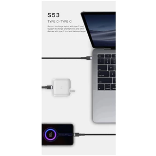 Eloop สายชาร์จ รุ่น S53 (Type-C to Type-C) รองรับชาร์จเร็ว QC3.0/4.0