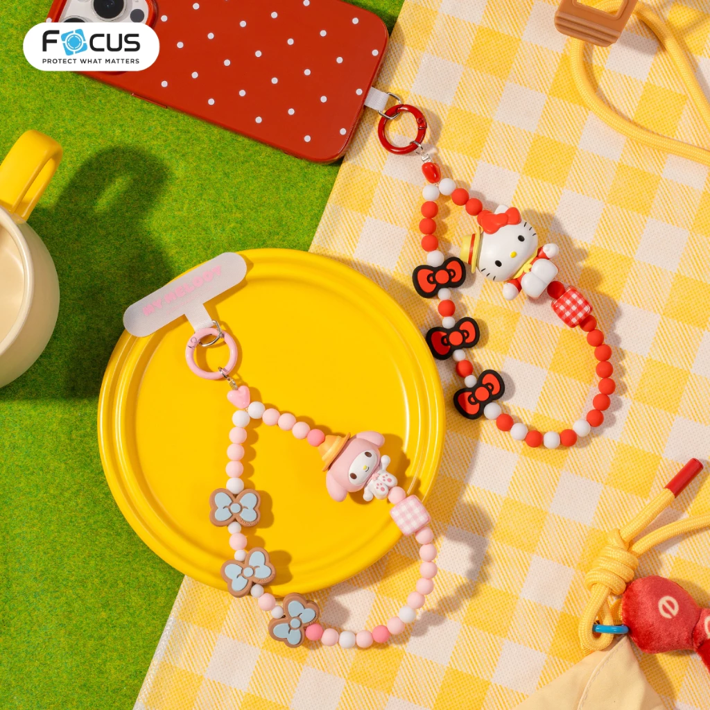 [Official] [Sanrio] คละลาย สายคล้องโทรศัพท์ Picocici Sanrio Characters Sunny Camping Phone Chains