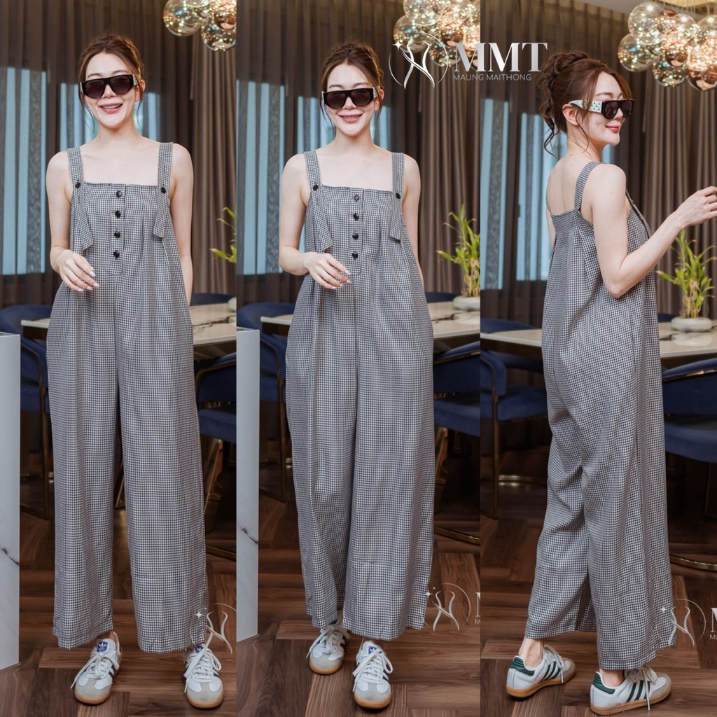 🌈🌿🌸🌼🌺🩶🖤🇰🇷 Scott SGL Jumpsuit Long Pant