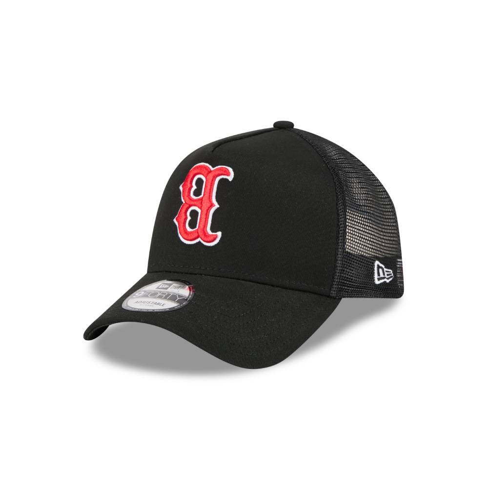 หมวกแก๊ป New Era รุ่น Boston Red Sox MLB Upside Down Black 9Forty Af Trucker Cap