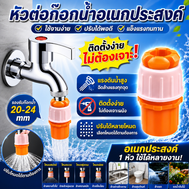 ขั้วต่ออย่างรวดเร็วสำหรับท่อน้ำ, อินเทอร์เฟซก๊อกน้ำอเนกประสงค์, ป้องกันการไหลย้อน, ข้อต่อเร็วสำหรับการชลประทาน, อุปกรณ์ท