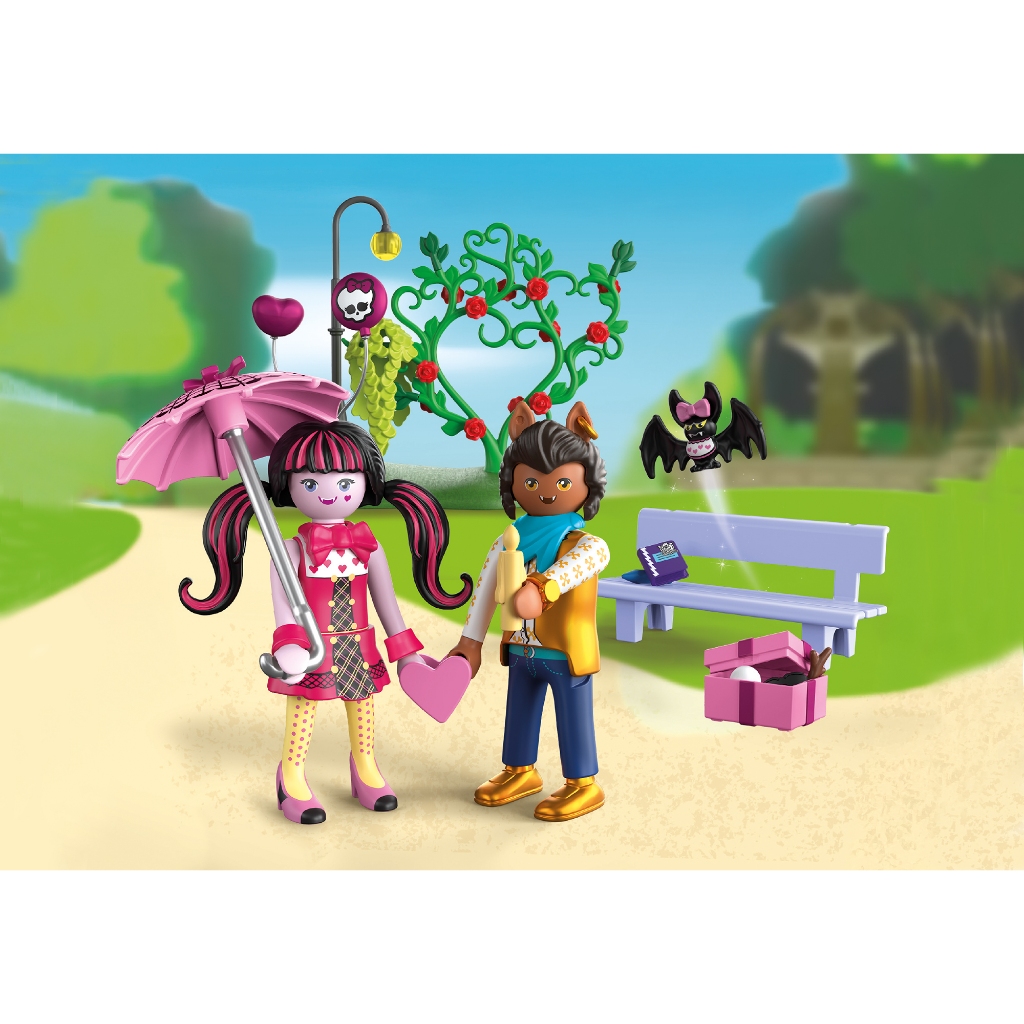 Playmobil 72043 Monster High Valentines Date ของเล่นบทบาทสมมติ มอนสเตอร์ไฮ เดทวันวาเลนไทน์
