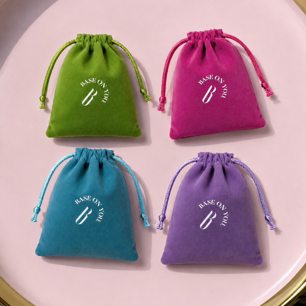 BASE ON YOU - VELVET POUCH (ถุงกำมะหยี่ใส่เครื่องประดับ7x9)