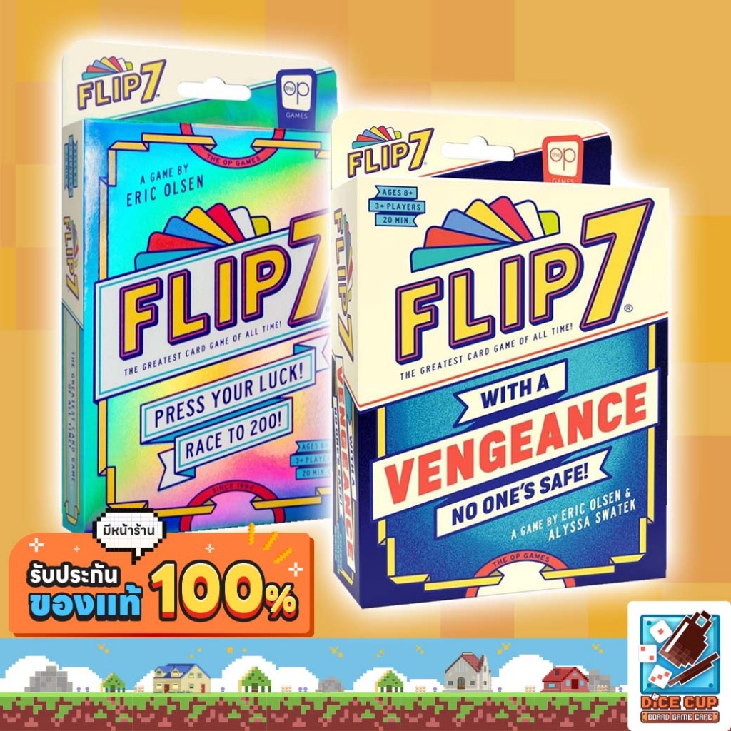 [ของแท้] Flip 7 With A Vengeance Board Game