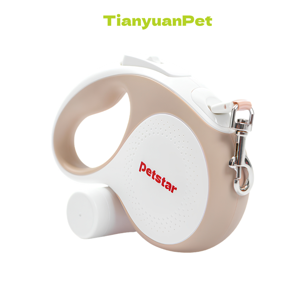 Tianyuan Pet สายจูงสุนัข ยืดหดได้ Dog Leash พร้อมไฟ LED สว่างชัด แข็งแรง ใช้งานยาวนาน