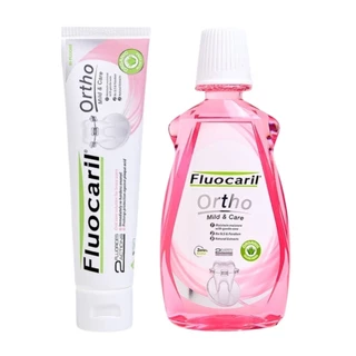 [แพ็คคู่] ยาสีฟันและน้ำยาบ้วนปาก Fluocaril สูตรอ่อนโยนสำหรับจัดฟัน