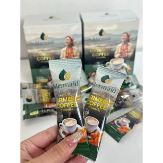 1แถม1 กาแฟสมุนไพรขมิ้น Mermaid ครีมเทียมมะพร้าว ไม่มีน้ำตาล บรรจุ 15 ซอง รสชาติอร่อย คุณภาพสูง