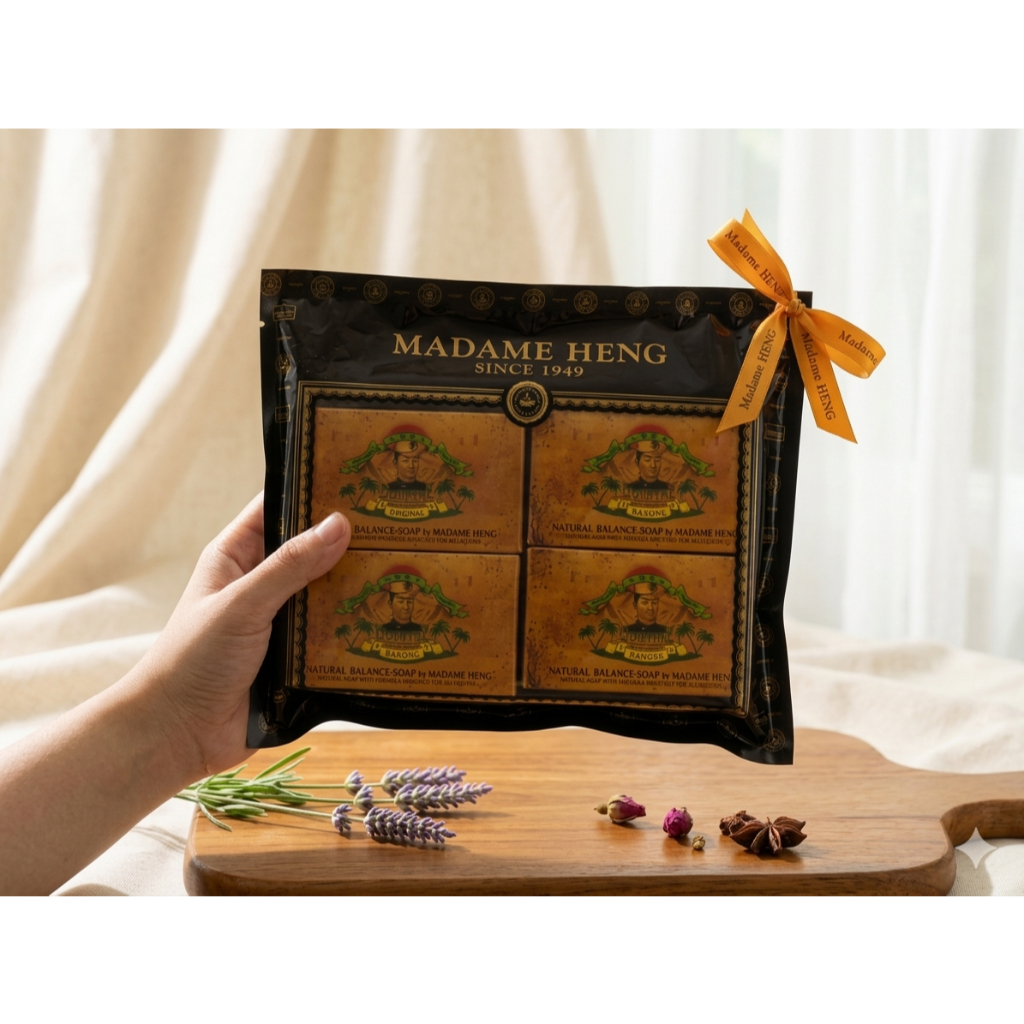มาดามเฮง (Madame Heng)  สบู่บารองค์ (Barong Natural Balance Soap) 150x4ก้อน