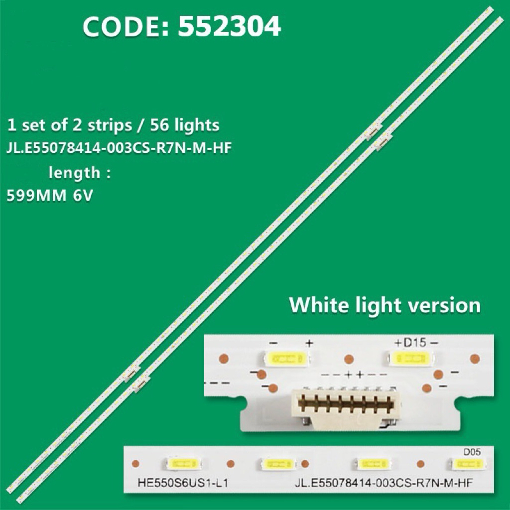 แผงไฟแบ็คไลท์ LED สำหรับ Hisense/TV55： H55U7AUK H55U7A 55″ HE550S5U52-B1 -B2 -L1 -L3 CS-M HISENSE_55