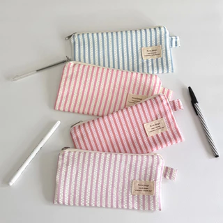 กระเป๋าดินสอลายเส้นตรง สีพาสเทลน่ารักๆ ใส่เครื่องเขียน รุ่น celene pencilbag flure.bags