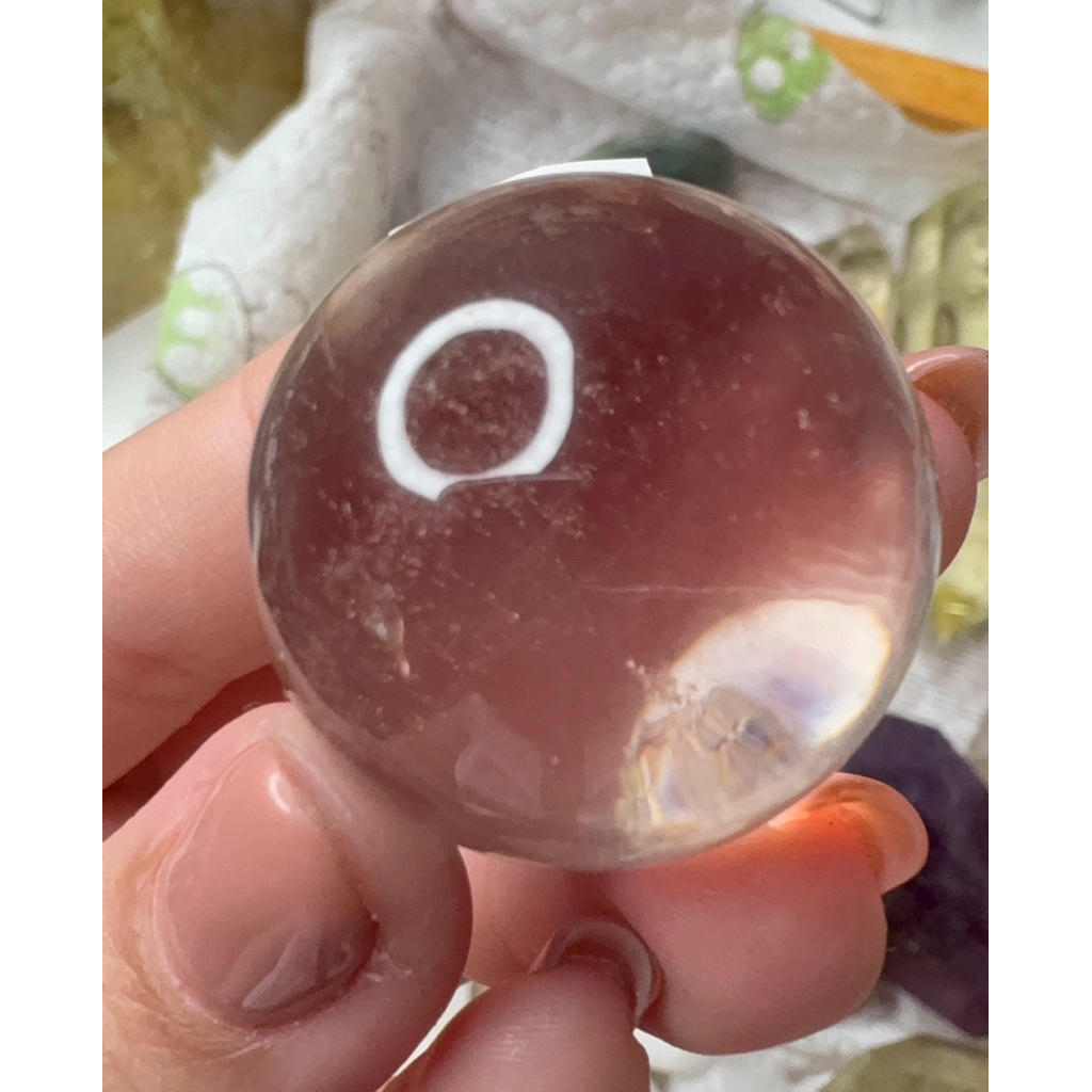 Garden Quartz Sphere(แก้วโป่งข่าม หรือ หินโลโดไลท์)​(ได้ชิ้นในโพส)​