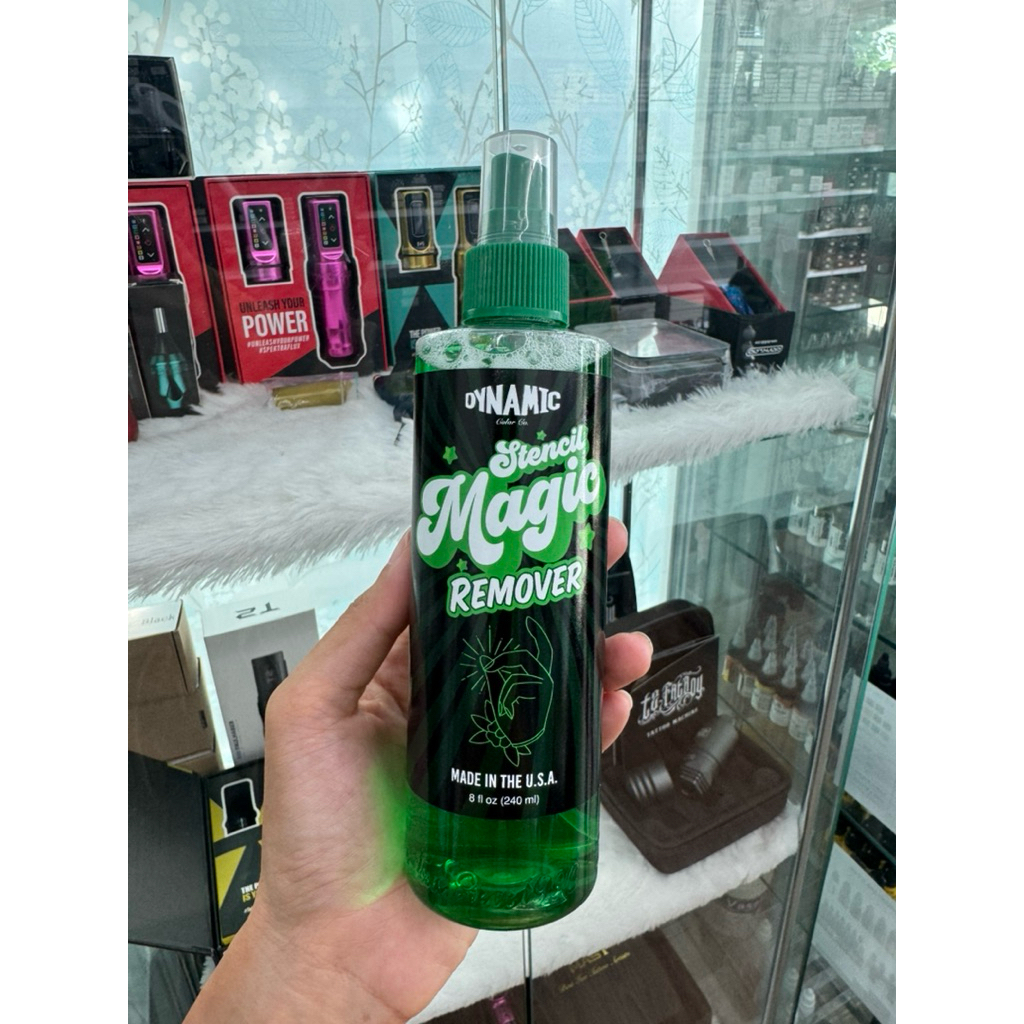 Dynamic Tattoo Stencil Remover ขนาด 8 oz. น้ำยาทำความสะอาดเวลาลอกลายแปะแบบผิดตำแหน่ง