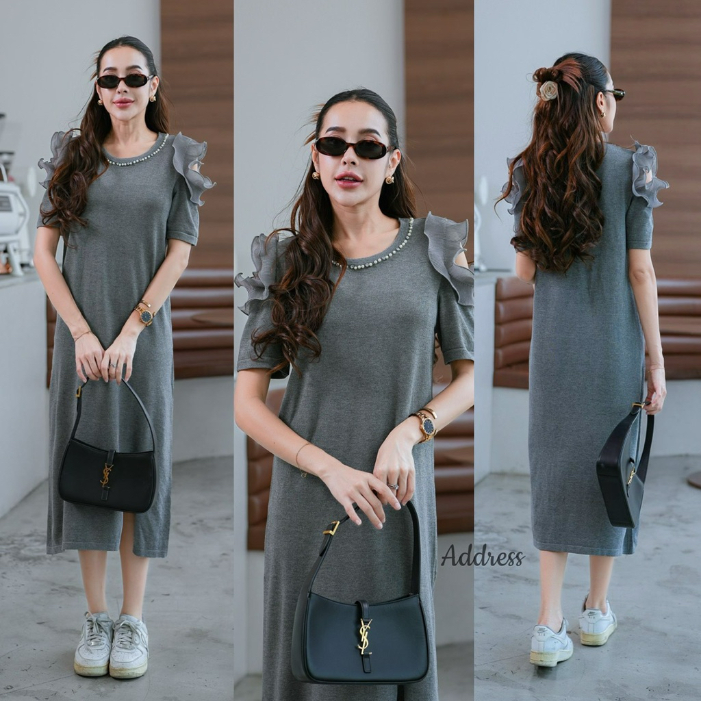 Knit Pearl OFS Maxi Dress
