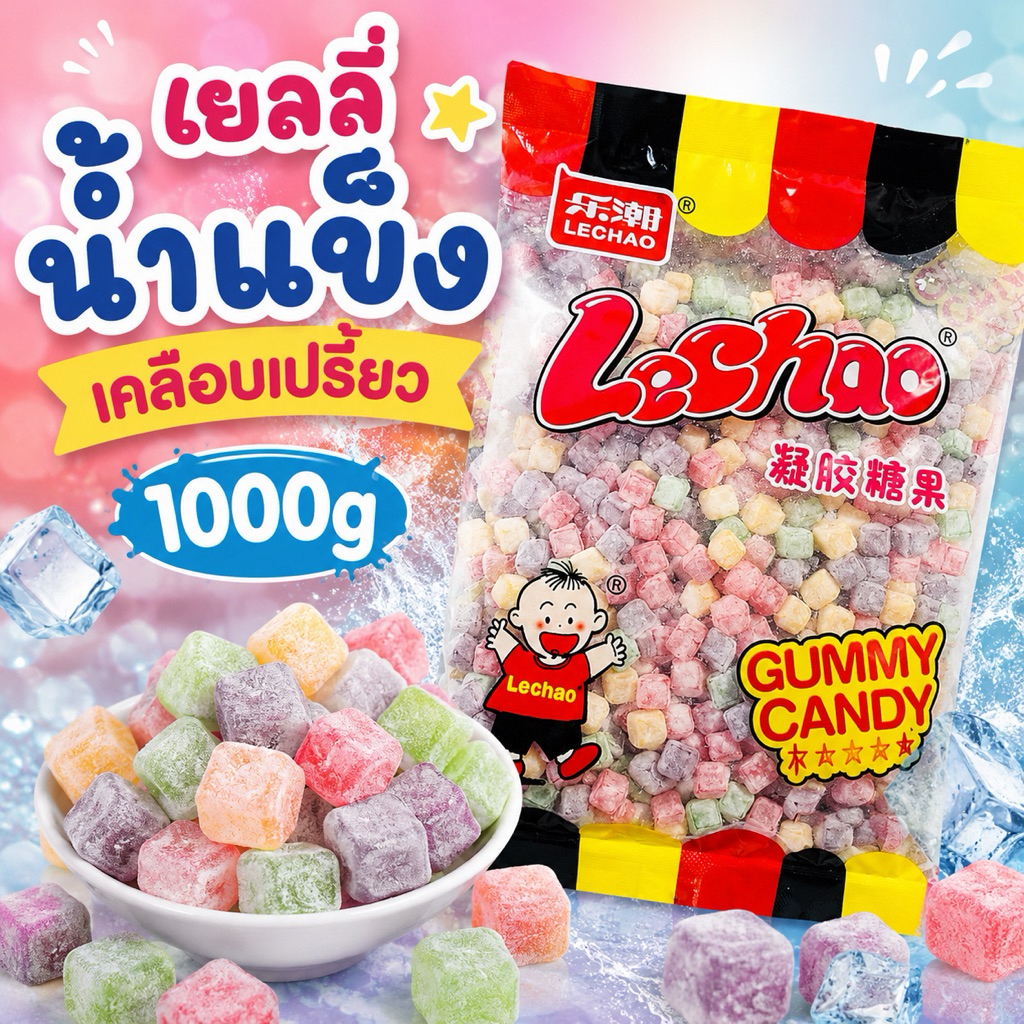 เยลลี่น้ำแข็งเคลือบเปรี้ยว 1000g.