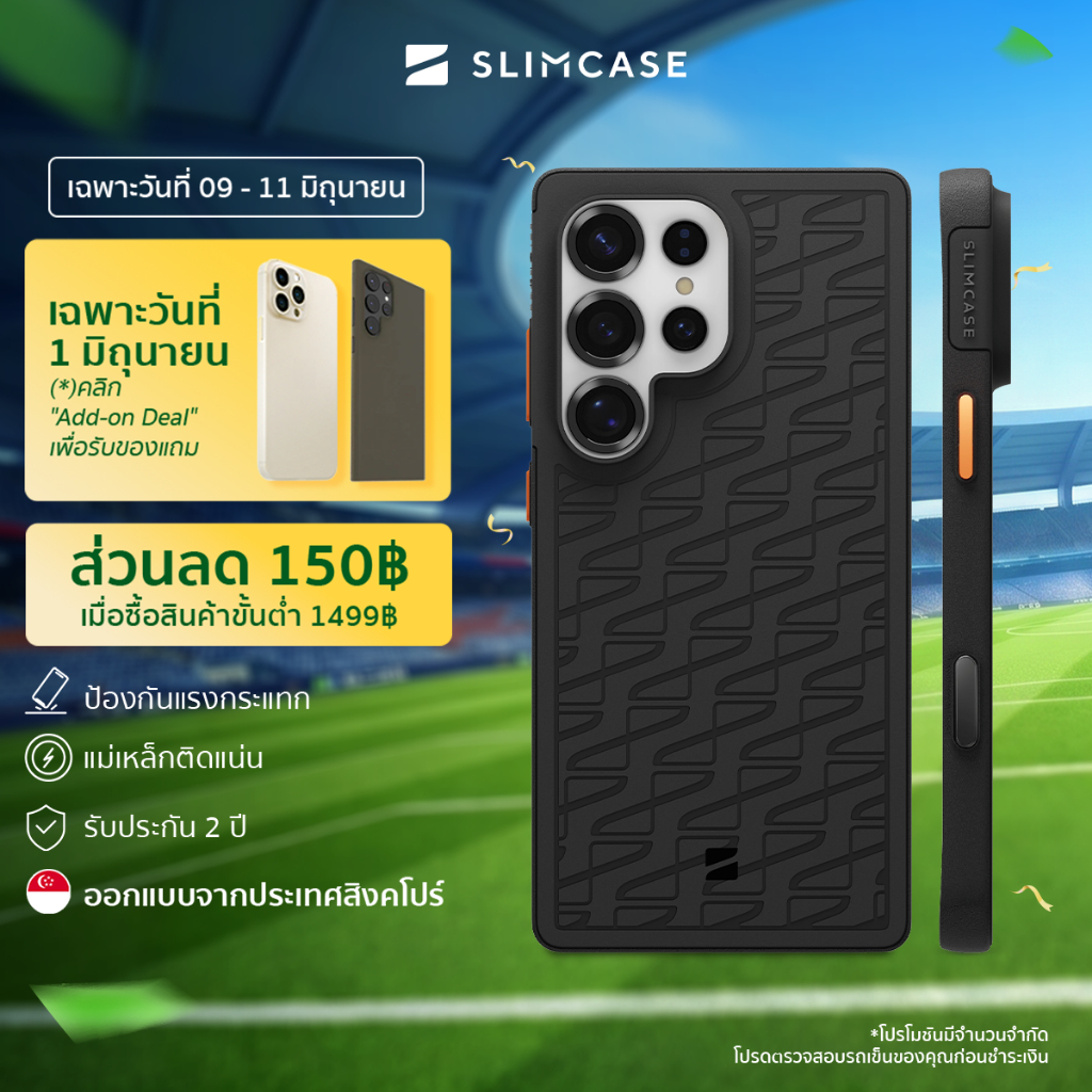 Slimcase Sport X สำหรับ Galaxy S25 Ultra เคสกันกระแทกที่บางและทนทาน พร้อมปุ่มถอดเปลี่ยนได้