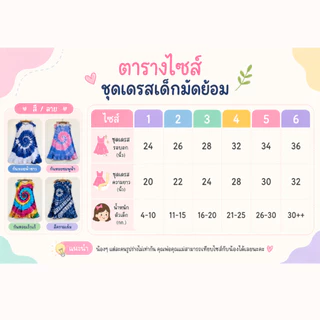ชุดเดรสเด็กน่ารัก ชุดมัดย้อมเด็ก ผ้าสปันนิ่ม ใส่สบาย ลายก้นหอย