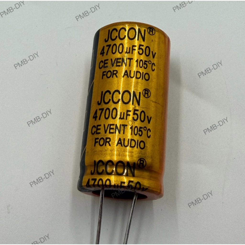 คาปาซิเตอร์โมแอมป์ JCCON 4,700uf/50v ใช้โมแอมป์ หรืองานอิเล็กทรอนิกส์ต่างๆ