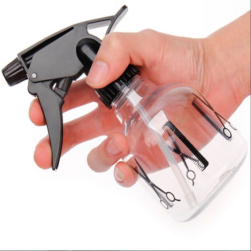 HH04-6 ฟ็อกกี้กระบอกฉีดน้ำสีใสฝาดำ 250ml จ9-1