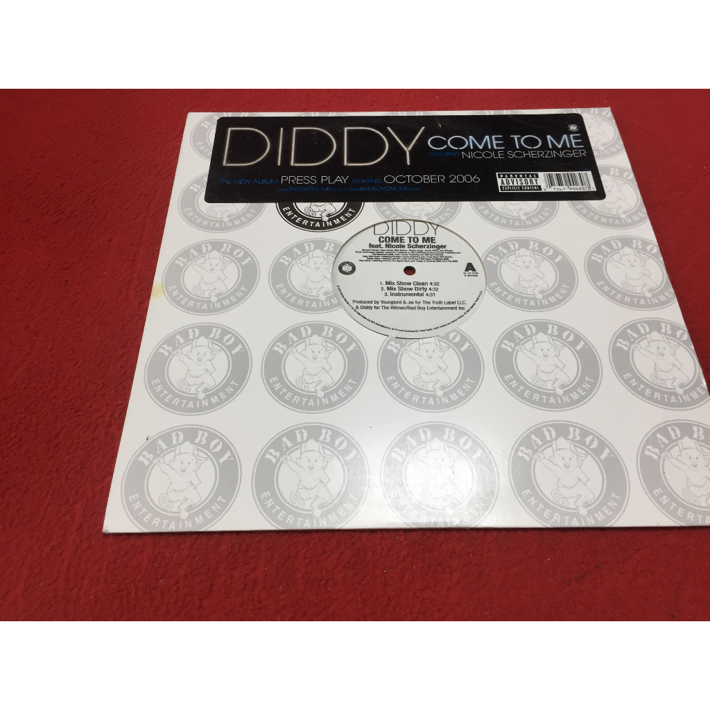 Come to Me -  Diddy - Nicole Scherzinger ขนาด 12 นิ้ว LP ร้าน PinHaiMusic B168