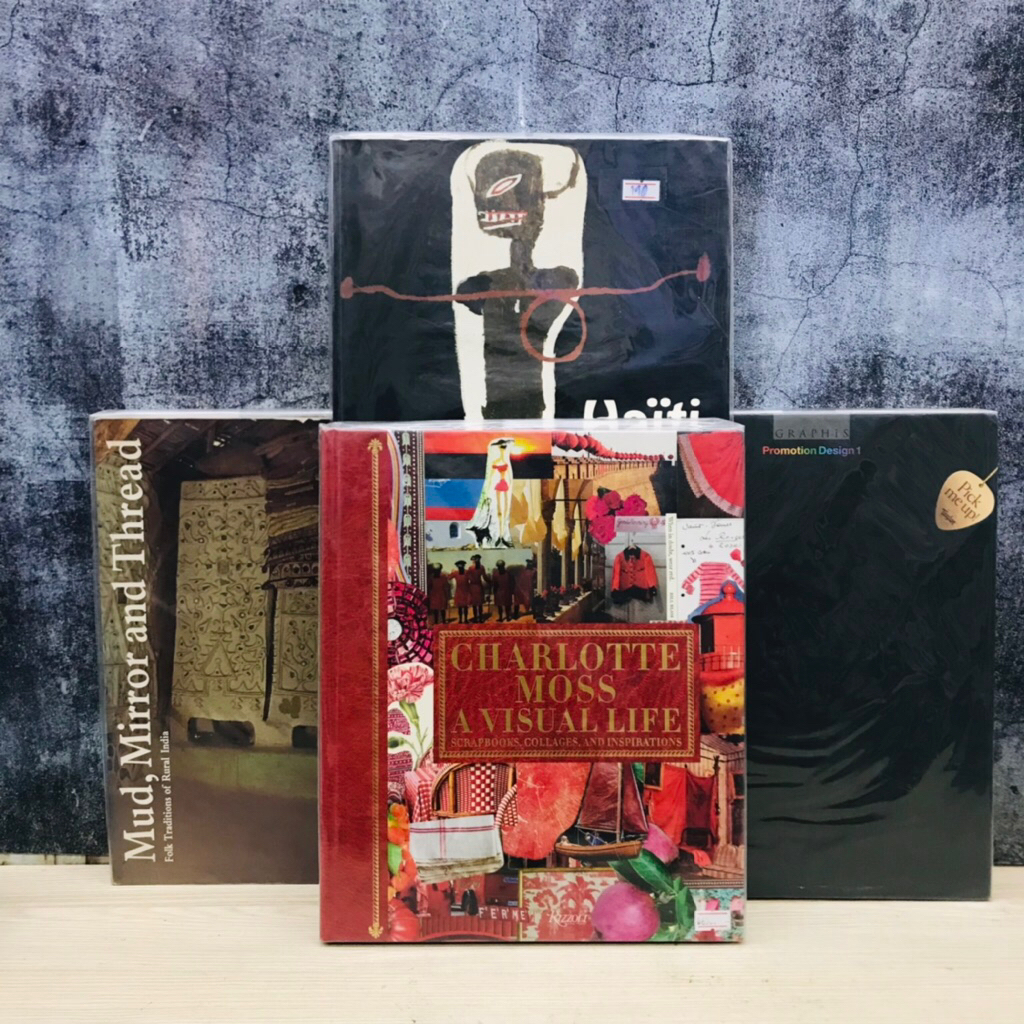 ✨หนังสือศิลปะเรื่อง:Mud mirror W4838 Haiti W4839 Charl W4840 Promotion design 1 W4841