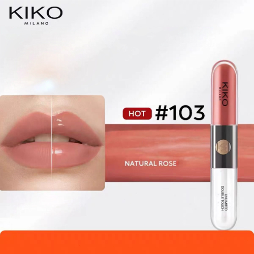 KIKO MILANO Unlimited Double Touch ลิปสติก เนื้อแมตต์ + ลิปกลอส ติดทนมาก