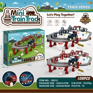 🚀TinyBear🚀 ของเล่นรถไฟ รางรถไฟของเล่น รถไฟจําลองไฟฟ้า รถไฟขนาดเล็กพร้อมราง ชุดรถไฟจำลอง