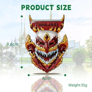 แม่เหล็กติดตู้เย็น แม่เหล็กติดตู้เย็นไม้ 3D ผีตาโขน หนุมาน ของฝากไทย ของที่ระลึกไทย Thailand Souvenir Magnet