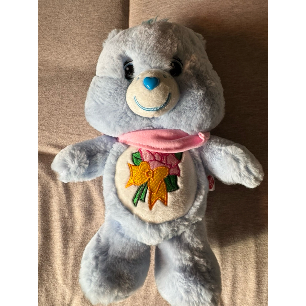 ตุ๊กตาหมี Care bear size 25 cm. สีฟ้าอ่อน Grams bear ลิขสิทธิ์แท้***