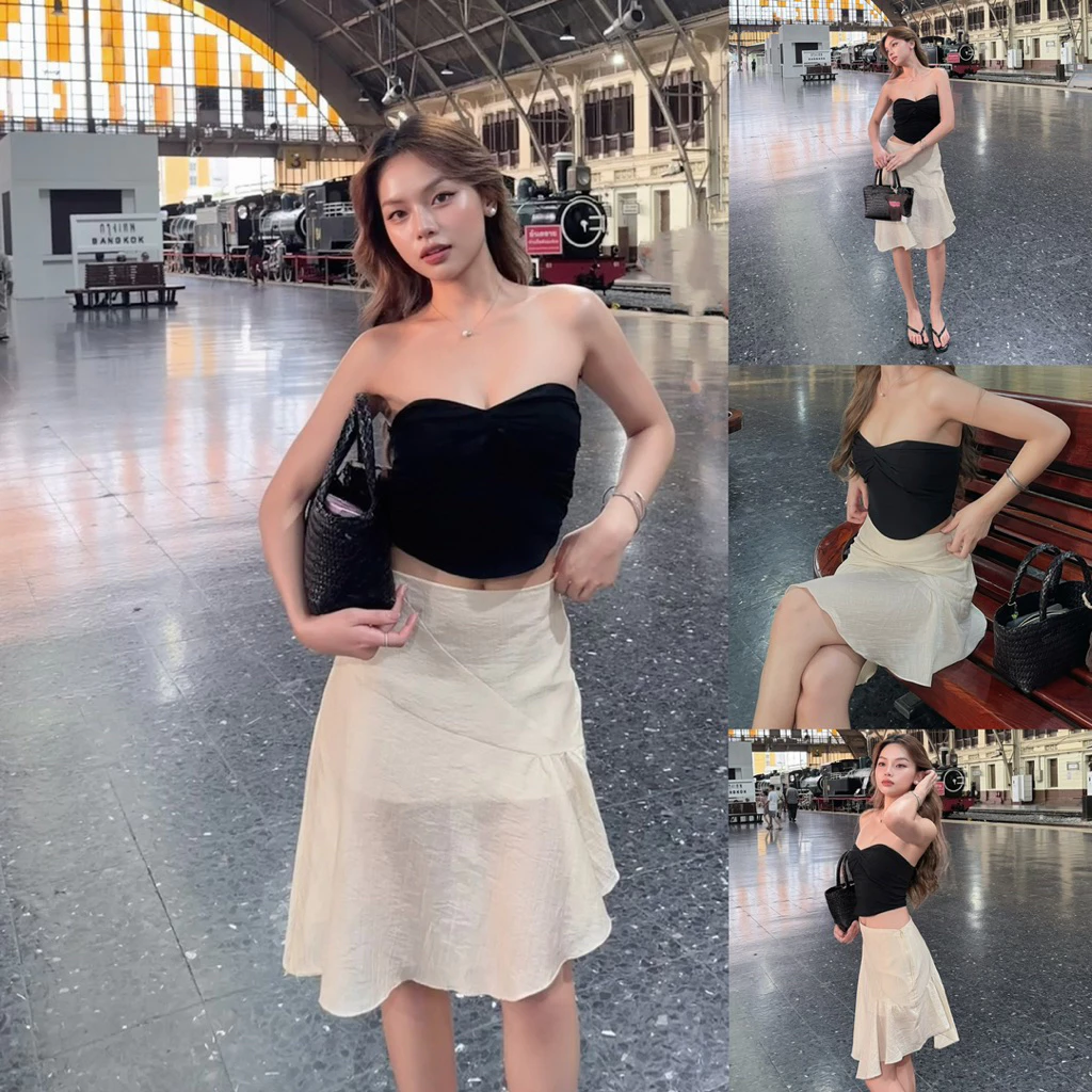 Summer Skirt กระโปรงเอวต่ำมีซับใน ดีไซน์เก๋มีสไตล์ สำหรับผู้หญิงทุกคน ใส่ง่ายสบายแต่ใส่แล้ว ดูดีในทุกโอกาส