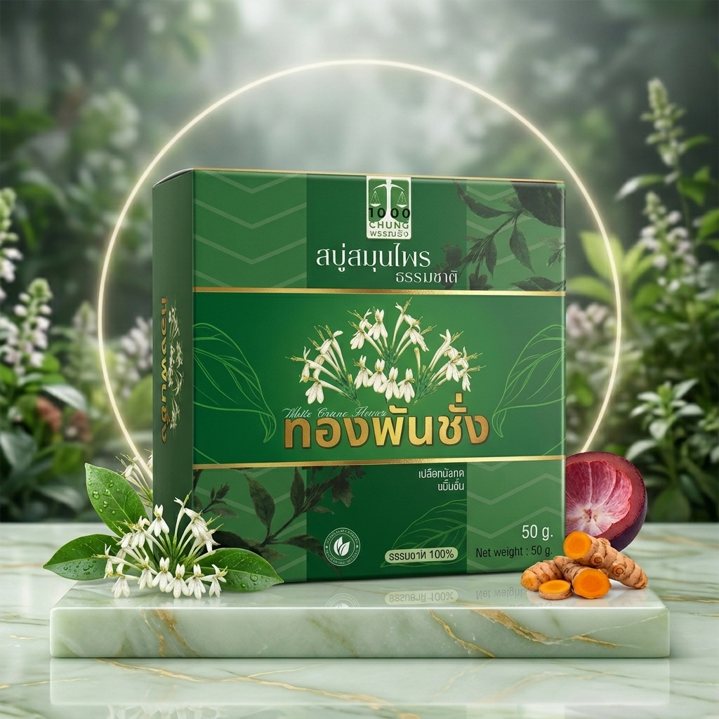 [ตะกร้าบริษัท] สบู่ทองพันชั่ง Pure Gold Herb 50g