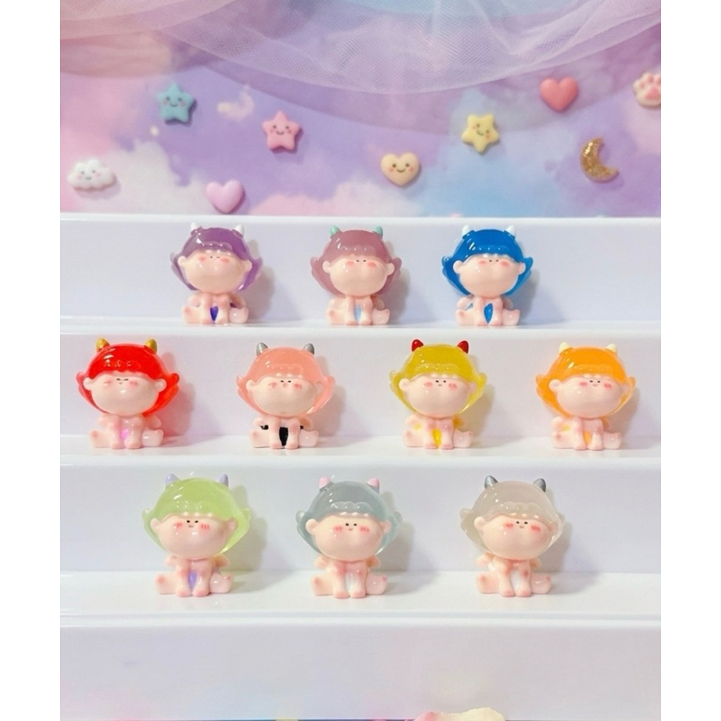 เรซิ่นลิลิธ เลือกตัว (เดวิลหัวไล่สี ,หัวเรืองแสง)1เซ็ทมี10แบบ